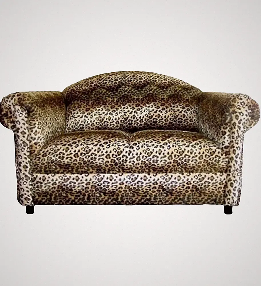 Animal Print Loveseat