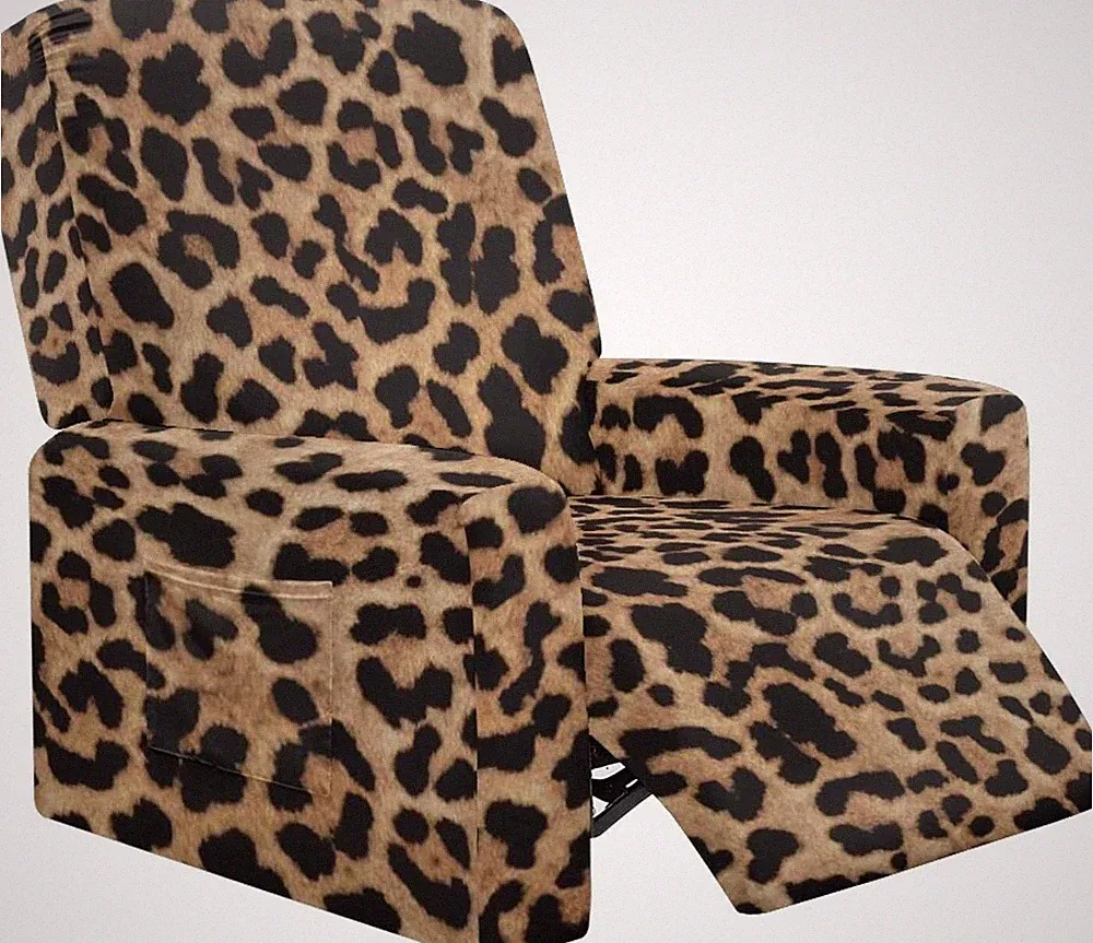 Leopard Print Stretch Recliner Chair Slipcovers Recliner Covers Cheetah Print Ch